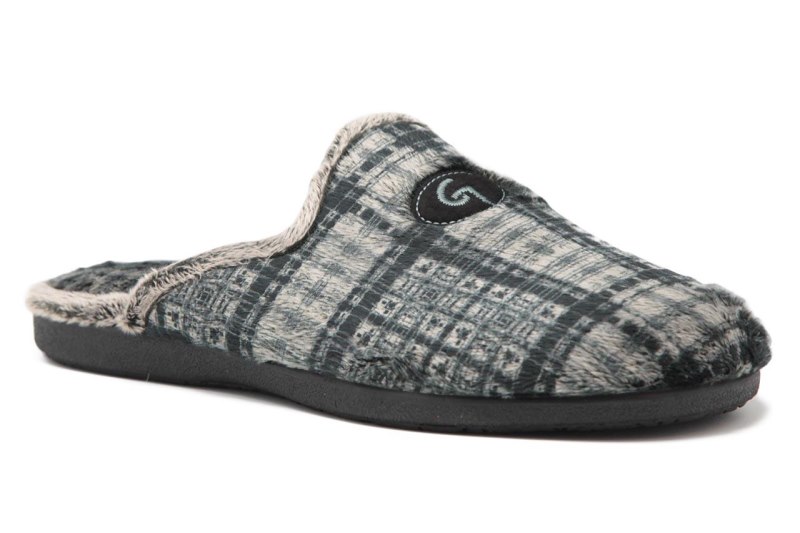 Barato Garzón 6001 Pantuflas de Hombre en negro 98JX984